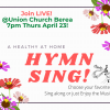 Virtual Hymn Sing tonight LIVE at 7pm!